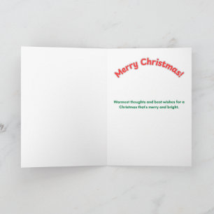 Tarjeta Feliz Navidad - Regalo de Zorro Ártico