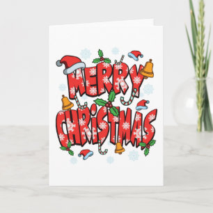 Tarjeta Feliz Navidad - Regalo festivo de la temporada de 