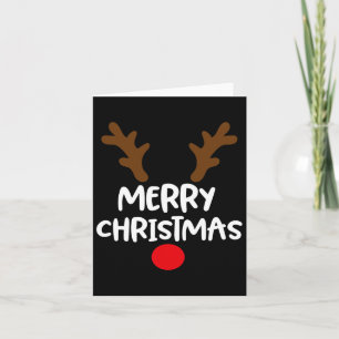 Tarjeta Feliz Navidad Reindeer Navidad Familia Matando Hom
