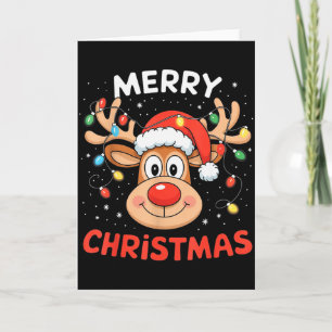 Tarjeta Feliz Navidad Reno Navidades Familia Hombres Mujer