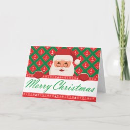 Tarjeta Feliz Navidad - Santa Anchors