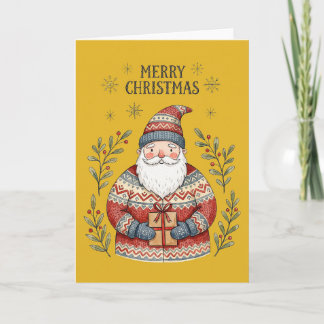 Tarjeta Feliz Navidad Santa Claus
