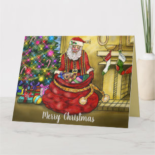 Tarjeta Feliz Navidad Santa Cláusula