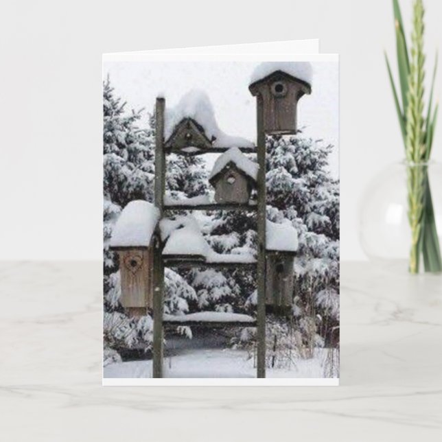 TARJETA FELIZ NAVIDAD SEA ACOGEDORA Y GUERRA, (Anverso)