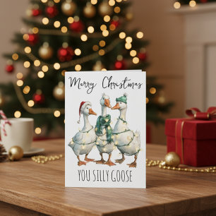 Tarjeta Feliz Navidad, Silly Goose