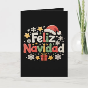 Tarjeta Feliz Navidad Spanish Mexican Merry Christmas Xmas