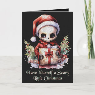 Tarjeta Feliz Navidad Spooky Gothic