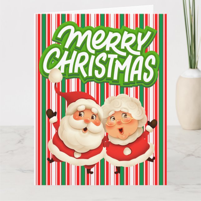 Tarjeta Feliz Navidad Sr. Clause (Anverso)