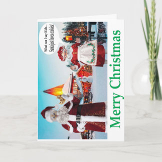 Tarjeta Feliz Navidad. Sr y Sra CAT garras.