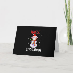 Tarjeta Feliz Navidad Tío Muñeco de Nieve   Regalos para T