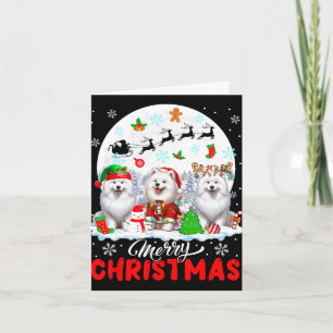 Tarjeta Feliz Navidad Tres Reinos de Santa Elf Samoyers