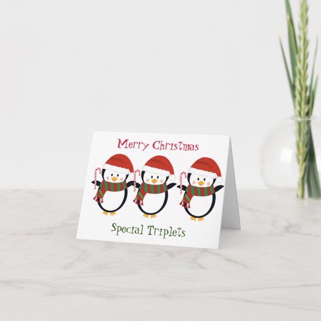 TARJETA FELIZ NAVIDAD "TRISETES ESPECIALES" (Anverso)