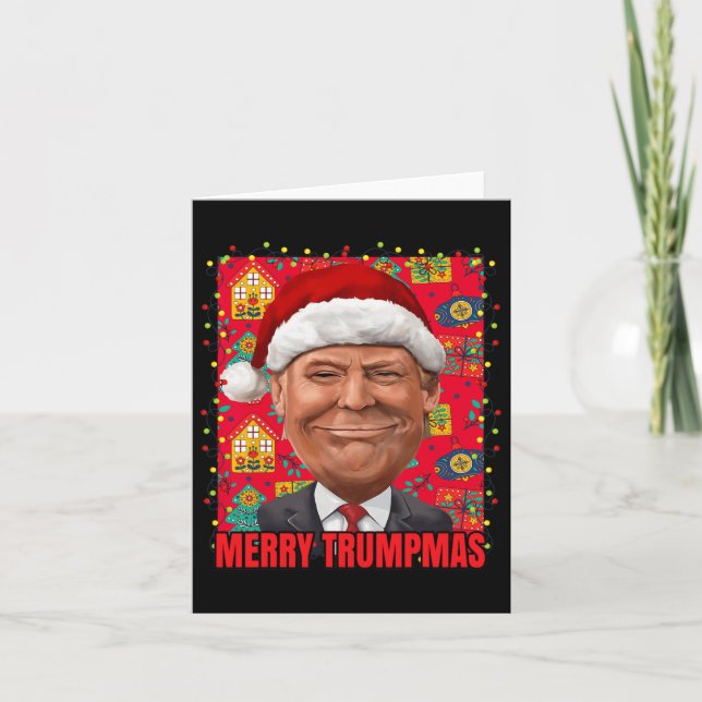 Tarjeta Feliz Navidad Trump 2024 (Anverso)