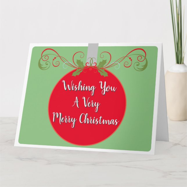 Tarjeta Feliz Navidad - Un Navidad moderno (Anverso)