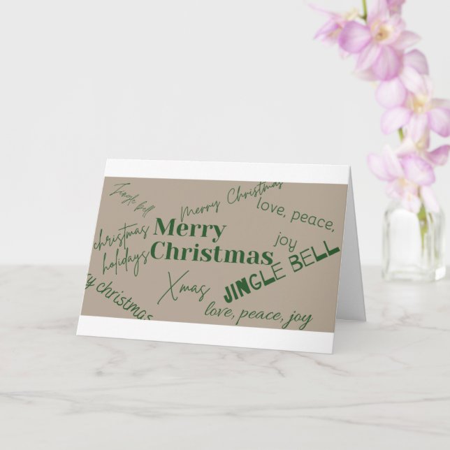 Tarjeta Feliz Navidad Única (Orquídea)