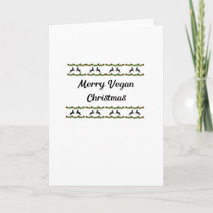 Tarjeta Feliz Navidad Vegana
