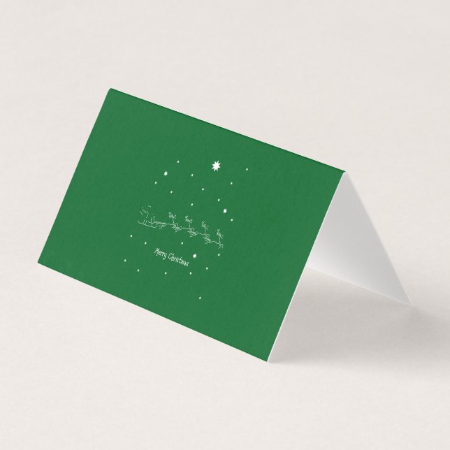 Tarjeta Feliz Navidad verde amor de Dios (Anverso)