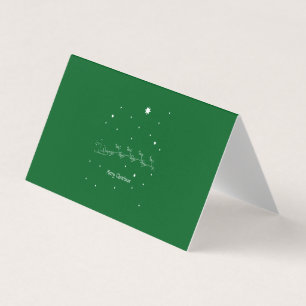 Tarjeta Feliz Navidad verde amor de Dios