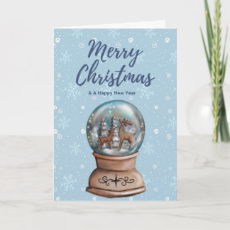 Tarjeta Feliz Navidad y Feliz Año Nuevo