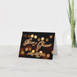 Tarjeta ¡Feliz Navidad y feliz año nuevo!