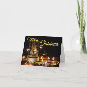 Tarjeta ¡Feliz Navidad y feliz año nuevo!