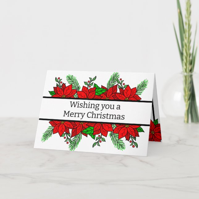 Tarjeta Feliz Navidad y Feliz Año Nuevo (Anverso)