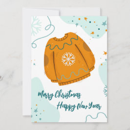 Tarjeta Feliz Navidad y Feliz Año Nuevo