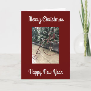 TARJETA **FELIZ NAVIDAD Y FELIZ AÑO NUEVO TAMBIÉN**