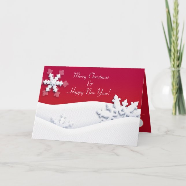 Tarjeta Feliz Navidad y próspero Año Nuevo. (Anverso)