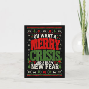 Tarjeta Feliz Navidad y un Año Nuevo Feliz Divertido