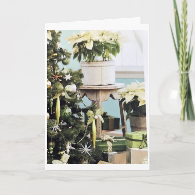 TARJETA "FELIZ NAVIDAD Y UN AÑO NUEVO MUY FELIZ" (Anverso)