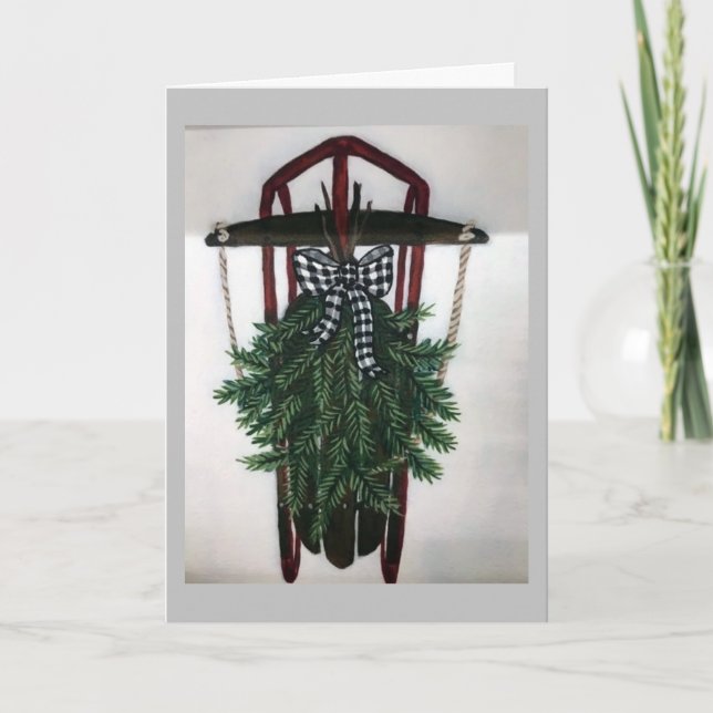 TARJETA "FELIZ NAVIDAD Y UN AÑO NUEVO MUY FELIZ" (Anverso)