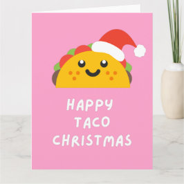 TARJETA FELIZ NAVIDADES TACO