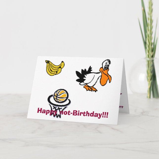 Tarjeta ¡¡¡Feliz no cumpleaños!!! (Anverso)