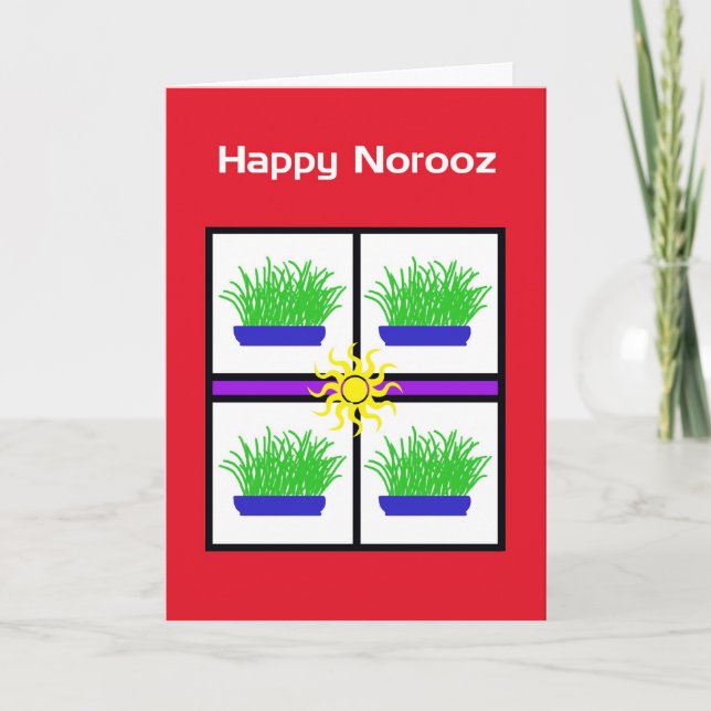 Tarjeta Feliz Norooz (Anverso)