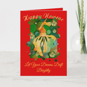 Tarjeta Feliz Nowruz Feliz Año Nuevo Pececito Dorado