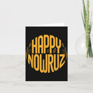 Tarjeta Feliz Nowruz para hombres y mujeres de año nuevo p
