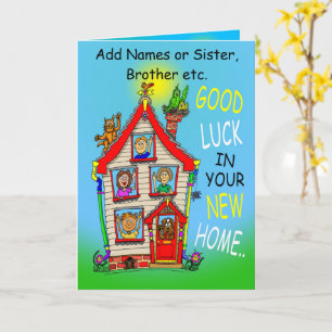 Tarjeta Feliz nuevo hogar