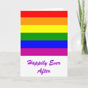 Tarjeta Feliz Nunca Después/Boda Gay