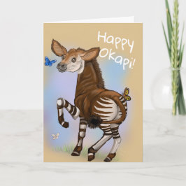 Tarjeta ¡Feliz Okapi!