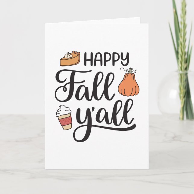 Tarjeta Feliz otoño (Anverso)