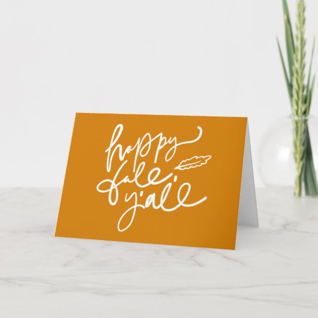 Tarjeta Feliz otoño (Anverso)