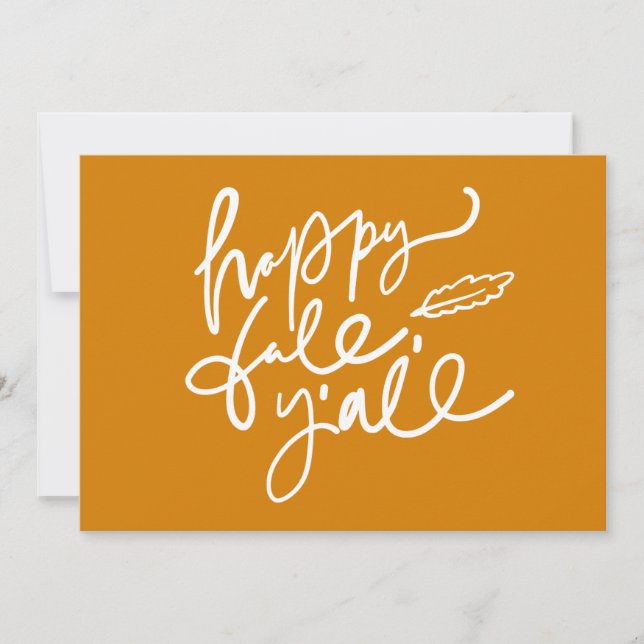 Tarjeta Feliz otoño (Anverso)