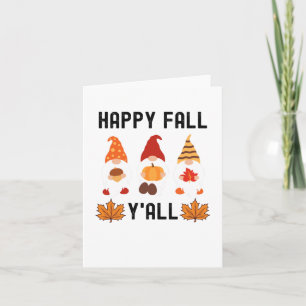 Tarjeta Feliz Otoño para Todos, Brisa de Otoño Hojas de Ot