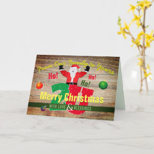 Tarjeta Feliz Papá Noel de nuestra familia a los tuyos