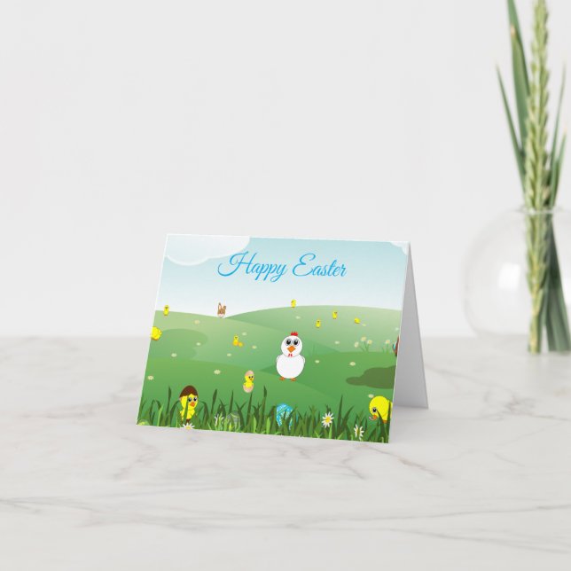 Tarjeta Feliz Pascua (Anverso)