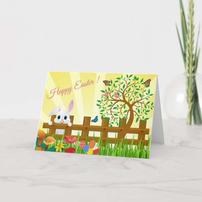 Tarjeta Feliz Pascua (Anverso)