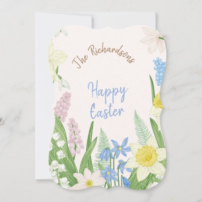 Tarjeta Feliz Pascua (Anverso)