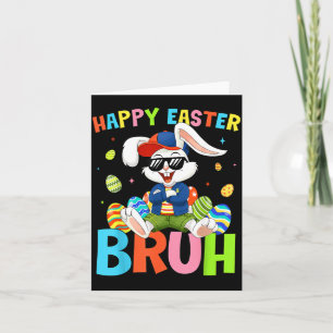 Tarjeta Feliz Pascua Bruh Bunny para Niños Niñas Mujeres