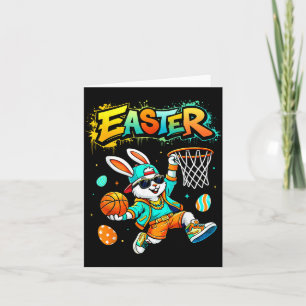 Tarjeta Feliz Pascua Bruh Bunny para niños niños niñas muj